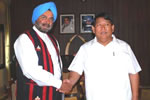 Governor with Chief Minister Dorjee Khandu at Raj Bhavan : 11/07/2010